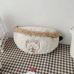 Apparel Plush Bear Crossbody Bag