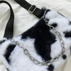 Apparel Plush Cow Print Baguette Bag 39 Apparel Plush Cow Print Baguette Bag