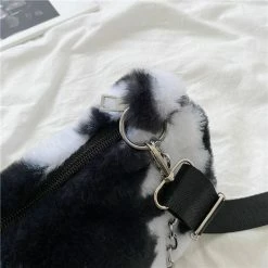 Apparel Plush Cow Print Baguette Bag 26 Apparel Plush Cow Print Baguette Bag