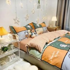 Home Decor Pure Cotton I Love You So Much Space Adventure Bedding Set Home & Pets