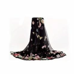 Apparel Pure Silk Scarf Soft Floral Print Collection