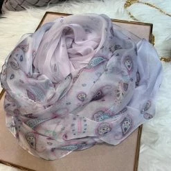 Apparel Pure Silk Scarf Soft Floral Print Collection