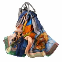 Apparel Pure Silk Scarf Soft Floral Print Collection