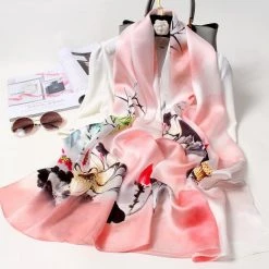 Apparel Pure Silk Scarf Spring Blossoms Together Forever Collection