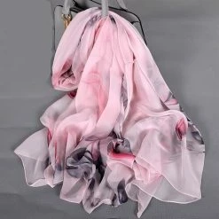 Apparel Pure Silk Scarf Whisper Floral Print Collection