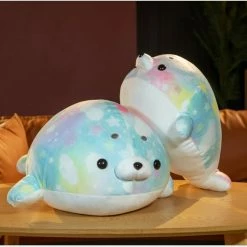 Soft Toy Rainbow Galaxy Seal Plushies