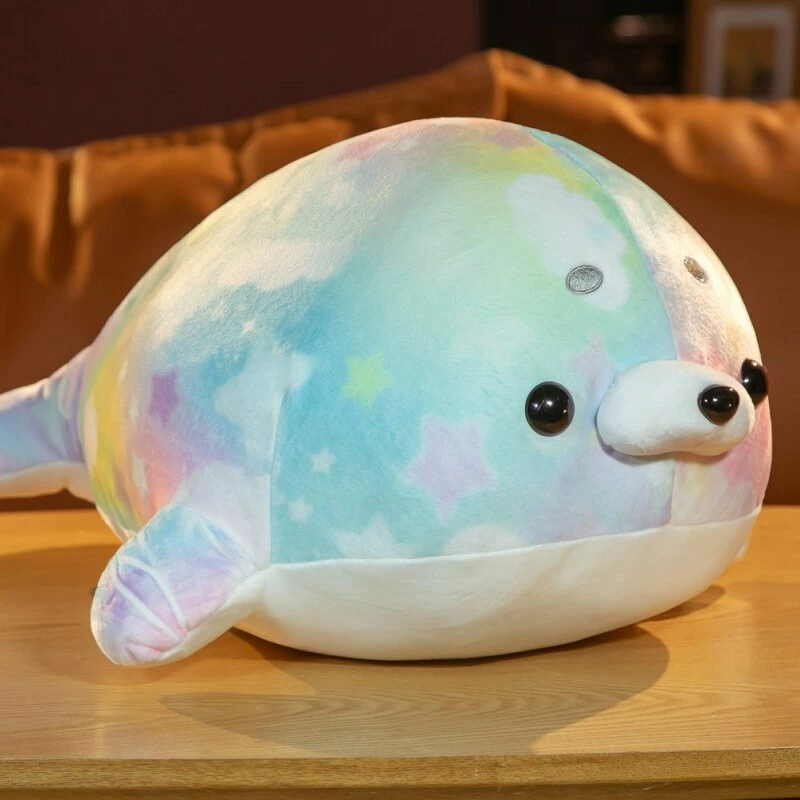 Soft Toy Rainbow Galaxy Seal Plushies 5 Soft Toy Rainbow Galaxy Seal Plushies