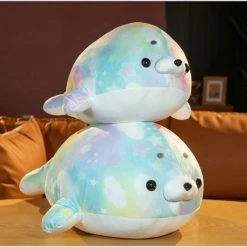 Soft Toy Rainbow Galaxy Seal Plushies