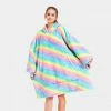 Apparel Rainbow Oversized Thick Blanket Hoodie 2 Apparel Rainbow Oversized Thick Blanket Hoodie