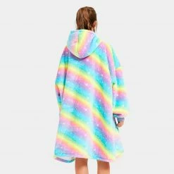 Apparel Rainbow Oversized Thick Blanket Hoodie
