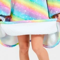 Apparel Rainbow Oversized Thick Blanket Hoodie
