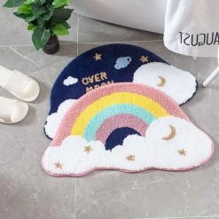 Home Decor Rainbow Starry Sky Non-Slip Carpet Home & Pets