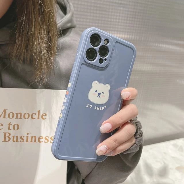 Accessories Retro Kawaii Lucky White Bear IPhone Case 7 Accessories Retro Kawaii Lucky White Bear IPhone Case