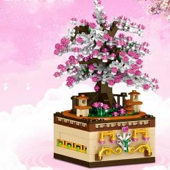 Build It Romantic Japanese Sakura Tree Floating On A Music Box