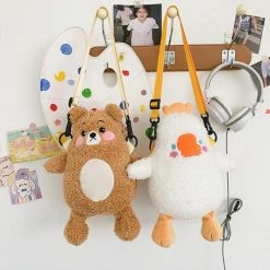 Apparel Round Bear & Duck Plush Bag Sea Animals
