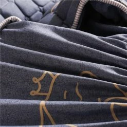 Home Decor Home & Pets Royal Blue Dolphin Quilted Fitted Bedsheet