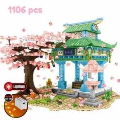Build It Light Up Romantic Japanese Hakone Shrine With Sakura Tree