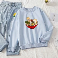 Apparel Shibas Bathing In Ramen Sweatshirt