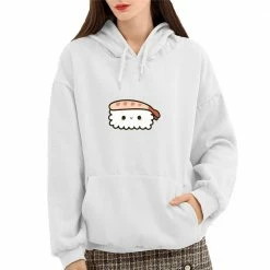Apparel Shrimp Nigiri Sushi Part-Cotton Hoodie