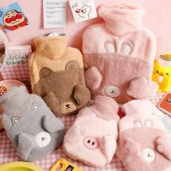 Accessories Cups & Bottles Shy Animals Portable Plush Hot Water Bottle 28 Accessories Cups & Bottles Shy Animals Portable Plush Hot Water Bottle