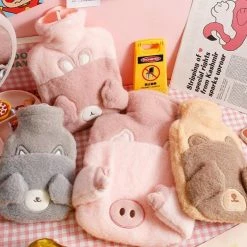 Accessories Cups & Bottles Shy Animals Portable Plush Hot Water Bottle 27 Accessories Cups & Bottles Shy Animals Portable Plush Hot Water Bottle
