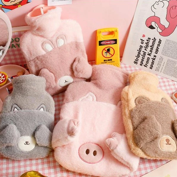 Accessories Cups & Bottles Shy Animals Portable Plush Hot Water Bottle 14 Accessories Cups & Bottles Shy Animals Portable Plush Hot Water Bottle