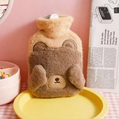 Accessories Cups & Bottles Shy Animals Portable Plush Hot Water Bottle 19 Accessories Cups & Bottles Shy Animals Portable Plush Hot Water Bottle