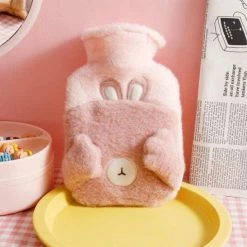 Accessories Cups & Bottles Shy Animals Portable Plush Hot Water Bottle