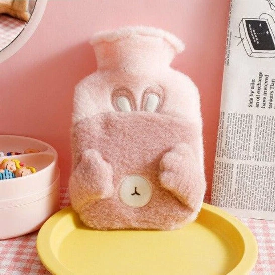 Accessories Cups & Bottles Shy Animals Portable Plush Hot Water Bottle 4 Accessories Cups & Bottles Shy Animals Portable Plush Hot Water Bottle