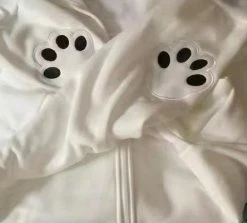 Apparel Smiling Teddy Bear With Paw Embroidery Zipper Hoodie 23 Apparel Smiling Teddy Bear With Paw Embroidery Zipper Hoodie