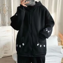 Apparel Smiling Teddy Bear With Paw Embroidery Zipper Hoodie 15 Apparel Smiling Teddy Bear With Paw Embroidery Zipper Hoodie