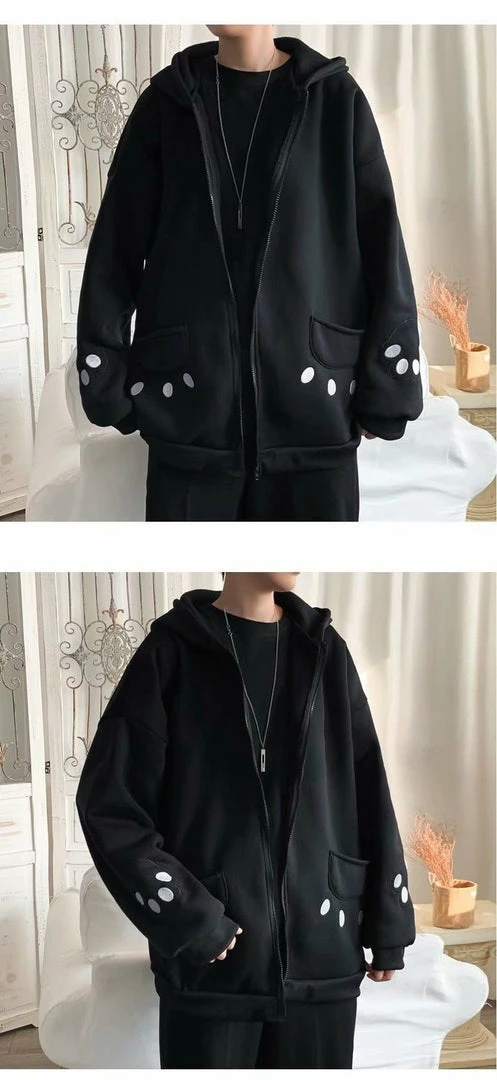 Apparel Smiling Teddy Bear With Paw Embroidery Zipper Hoodie 11 Apparel Smiling Teddy Bear With Paw Embroidery Zipper Hoodie