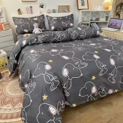 Home Decor Snoopy And Spot Print Dog Bedding Set Bedding Sets 47 Home Decor Snoopy And Spot Print Dog Bedding Set Bedding Sets