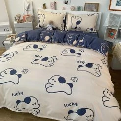 Home Decor Snoopy And Spot Print Dog Bedding Set Bedding Sets 58 Home Decor Snoopy And Spot Print Dog Bedding Set Bedding Sets