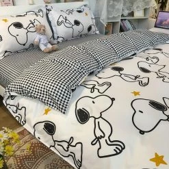 Home Decor Snoopy And Spot Print Dog Bedding Set Bedding Sets 38 Home Decor Snoopy And Spot Print Dog Bedding Set Bedding Sets