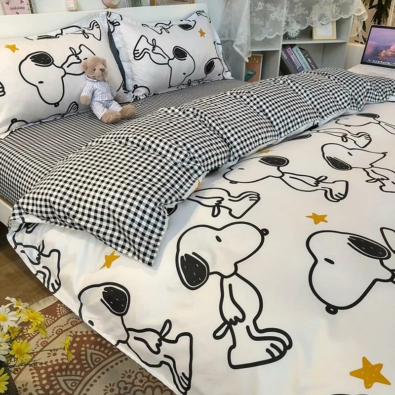 Home Decor Snoopy And Spot Print Dog Bedding Set Bedding Sets 9 Home Decor Snoopy And Spot Print Dog Bedding Set Bedding Sets