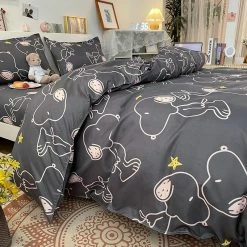 Home Decor Snoopy And Spot Print Dog Bedding Set Bedding Sets 46 Home Decor Snoopy And Spot Print Dog Bedding Set Bedding Sets