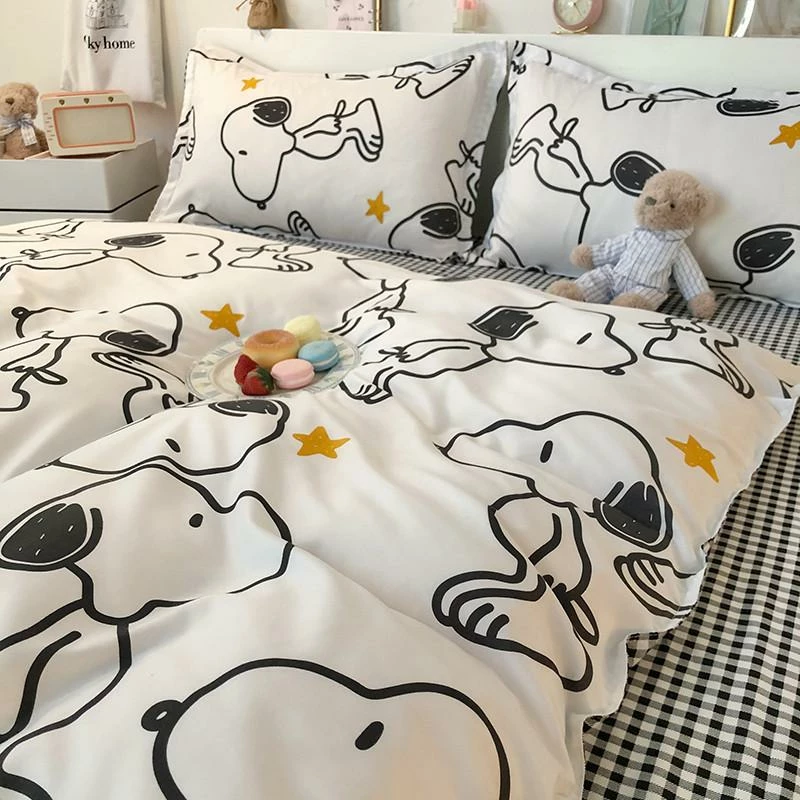 Home Decor Snoopy And Spot Print Dog Bedding Set Bedding Sets 16 Home Decor Snoopy And Spot Print Dog Bedding Set Bedding Sets