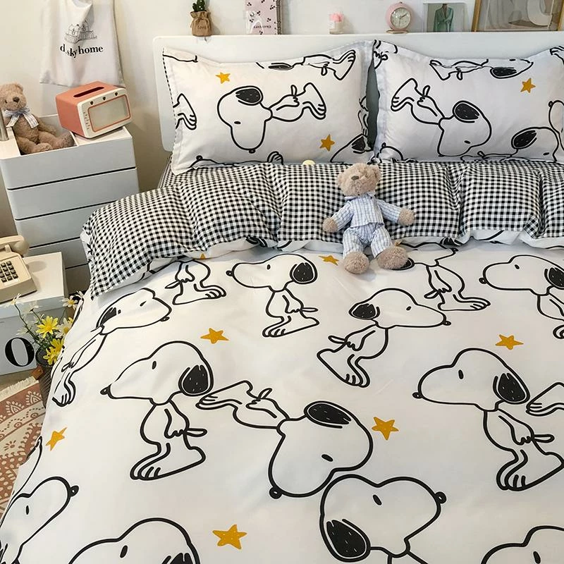 Home Decor Snoopy And Spot Print Dog Bedding Set Bedding Sets 10 Home Decor Snoopy And Spot Print Dog Bedding Set Bedding Sets