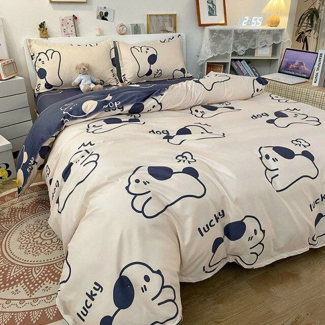 Home Decor Snoopy And Spot Print Dog Bedding Set Bedding Sets 5 Home Decor Snoopy And Spot Print Dog Bedding Set Bedding Sets