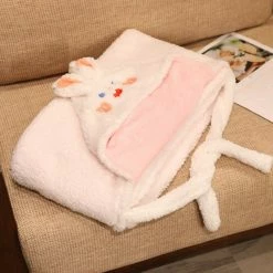 Apparel Soft Bunny Bear Poncho Fleece Blanket Cloak