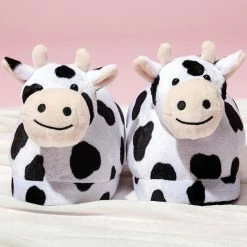 Apparel Soft Cow Plush Slippers
