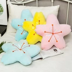Home Decor Soft Japanese Sakura Flower Cushion Home & Pets