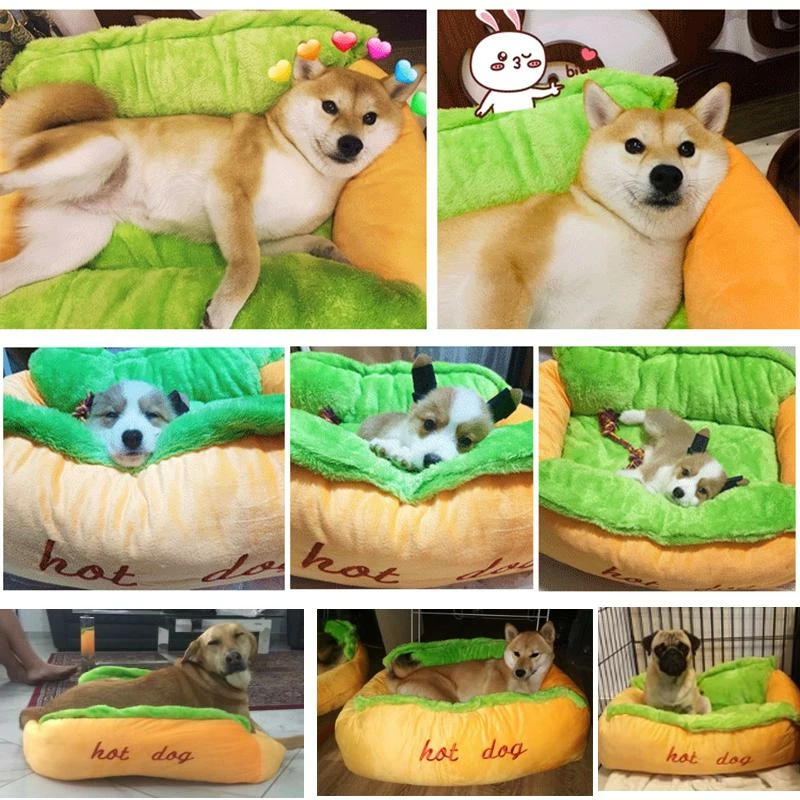 Home Decor Soft Kawaii Hot Dog Bedding For Dogs & Cats 5 Home Decor Soft Kawaii Hot Dog Bedding For Dogs & Cats