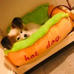 Home Decor Soft Kawaii Hot Dog Bedding For Dogs & Cats