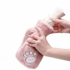 Accessories Soft Paw Portable Plush Hot Water Bottle