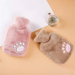 Accessories Soft Paw Portable Plush Hot Water Bottle