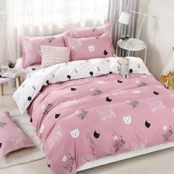 Home Decor Cute Cat Print Bedding Set 31 Home Decor Cute Cat Print Bedding Set