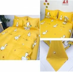 Home Decor Sora The Swan Yellow Bedding Set
