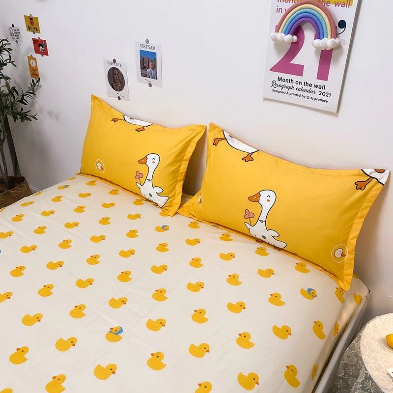 Home Decor Sora The Swan Yellow & White Bedding Set Sea Animals 6 Home Decor Sora The Swan Yellow & White Bedding Set Sea Animals